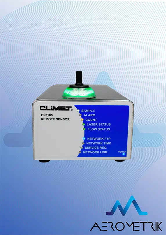 Compteur de particules fixe CLIMET Modèle CI-3100 OPT version Trident