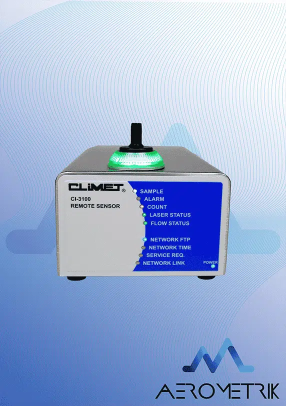 Compteur de particules fixe CLIMET Modèle CI-3100 OPT version Trident