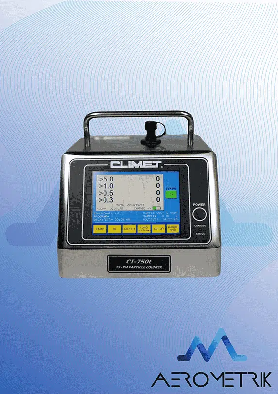 Portable Airborne Particle Counters CLIMET CI-75xT Series